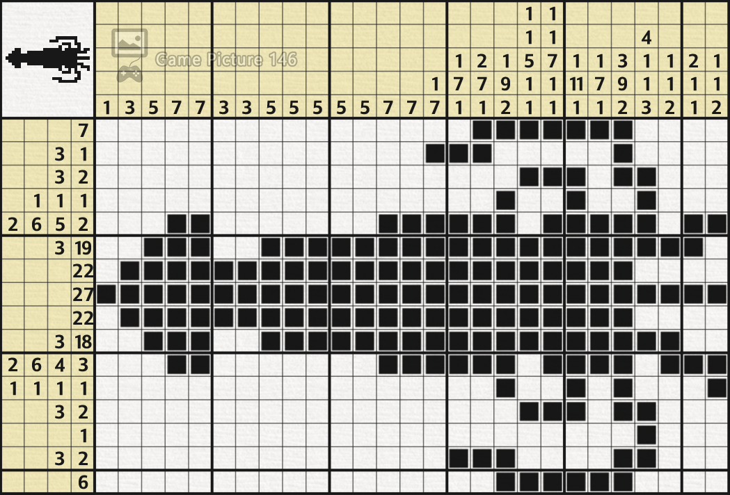 Nonograms Katana 25x30 All Answers To The Puzzles • Game Picture 146 0212